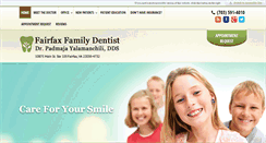 Desktop Screenshot of fairfaxfamilydentist.com