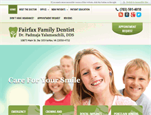 Tablet Screenshot of fairfaxfamilydentist.com